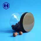 Hexagon 450ml 15oz Jar Plastik Kacang Dengan Tutup Sekrup Tinggi 81mm