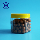 Hexagon 450ml 15oz Jar Plastik Kacang Dengan Tutup Sekrup Tinggi 81mm