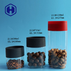 FDA 396ml Buah Kering Grain Packing PET Can Custom Candy Plastic Jar