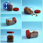 1480ml 50oz Square PET Plastic Jar Coffee Powder Kemasan Makanan Dengan Tutup Sekrup