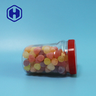360ml Oval Food Safe PET Jar Kemasan Kacang Mete Penutup Plastik Custom Made
