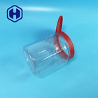 Flip Top Toples Plastik PET Bening Heksagonal Untuk Garam Mandi 660ml