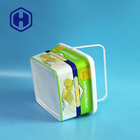 Eco Friendly IML Plastik Container Custom Square 2L Plastik Cracker Biskuit Pengemasan Kotak