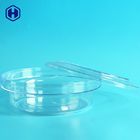 Transparan Anti Bocor Plastik Jar Lebar Mulut Canister Plastik Bulat