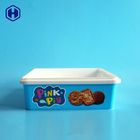 Hot Mengisi Menyesuaikan Kotak IML Putaran Cookies Kemasan Plastik SGS FDA QS
