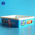 Hot Mengisi Menyesuaikan Kotak IML Putaran Cookies Kemasan Plastik SGS FDA QS