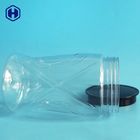 Leak Proof Clear 1000ML PET Food Packaging Jar Bentuk Piala Dunia
