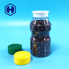 Custom Airtight Round 300ml 10oz Plastic Spice Jar Transparan