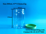 30oz 880ml Bpa Free PET Plastic Mason Jars Penyimpanan Obat