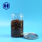 Bulat 16.9oz Mudah Terbuka Plastik PET Kaleng 500ml Untuk Makanan Ringan Kacang Berries Kering