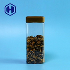 Clear Empty Leak Proof Plastic Jar Biskuit Kemasan Beras 555ml Food Square PET Jar