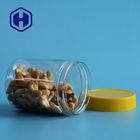 Bpa Free Nuts Leak Proof Plastic Jar 350ml Transparan Lurus PET Bulat Dengan Tutup