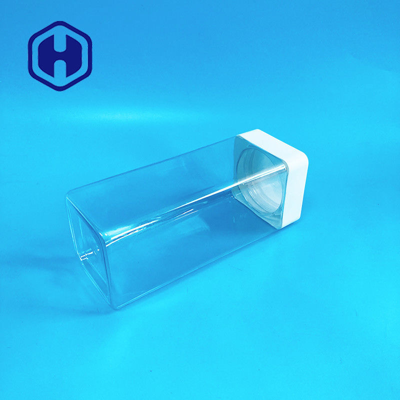 1140ml Stoples Plastik Persegi Screw Top Sweets Bars Food Grade Dengan Liner Leak Proof