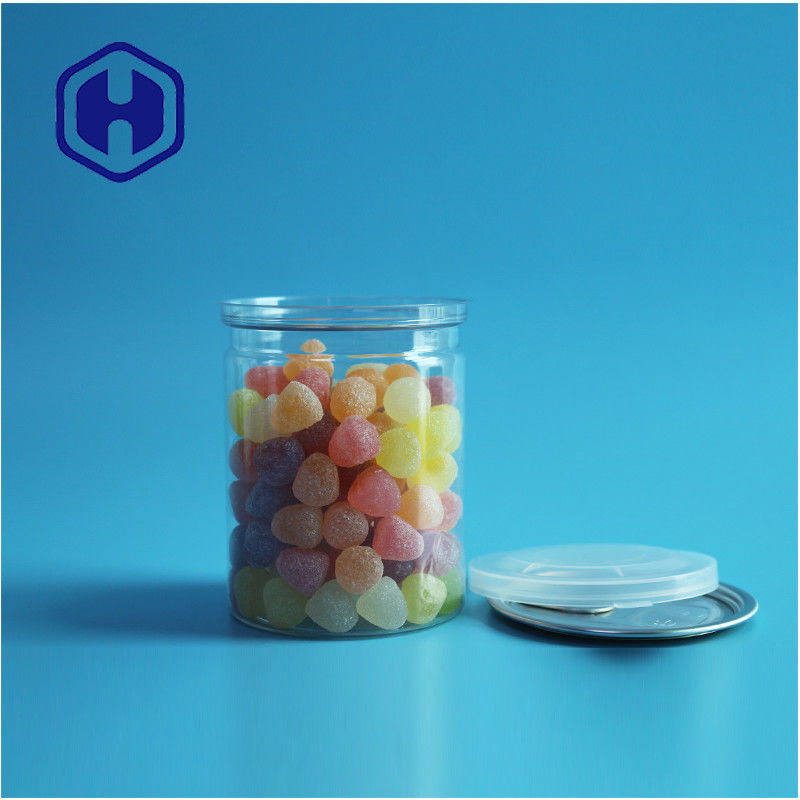 Transparan PET kedap udara Kaleng mudah terbuka Plastik / PET Kaleng makanan untuk kemasan anti bocor