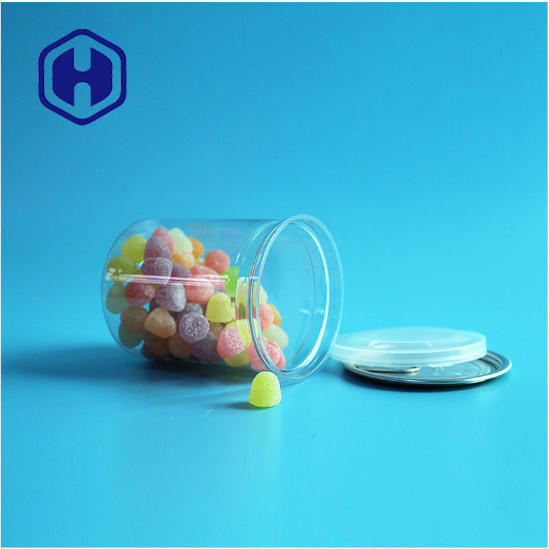 Transparan PET kedap udara Kaleng mudah terbuka Plastik / PET Kaleng makanan untuk kemasan anti bocor