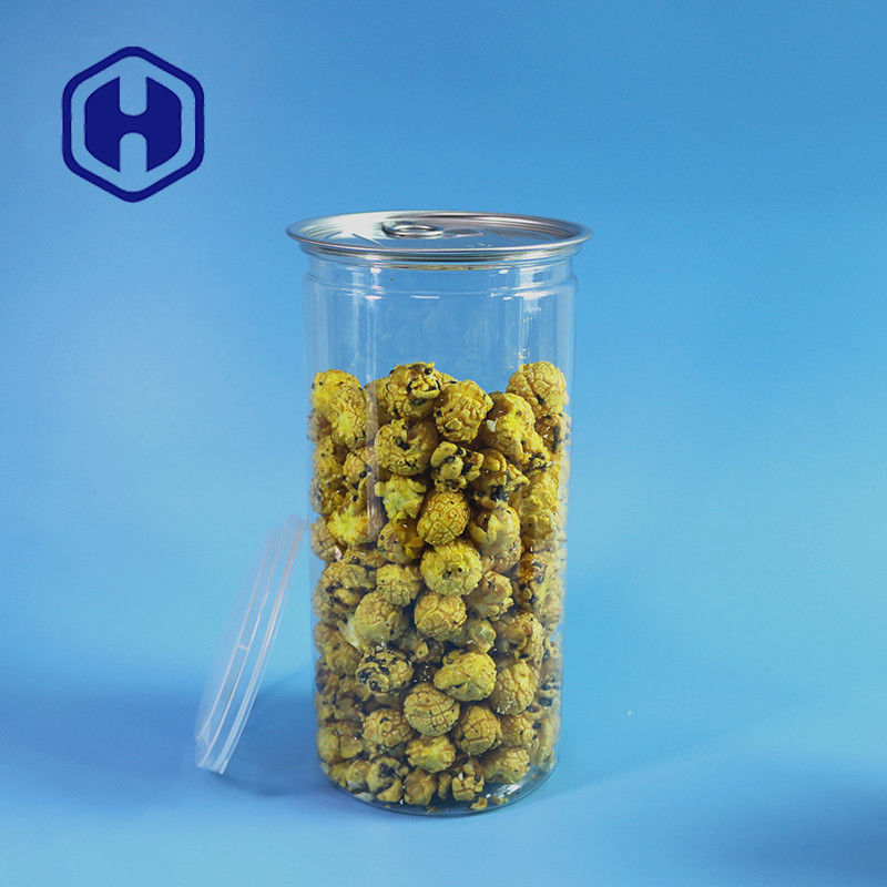 1380ml Popcorn Beans Clear PET Can With Wide Mouth untuk Pengisian dan Dispensing yang Mudah