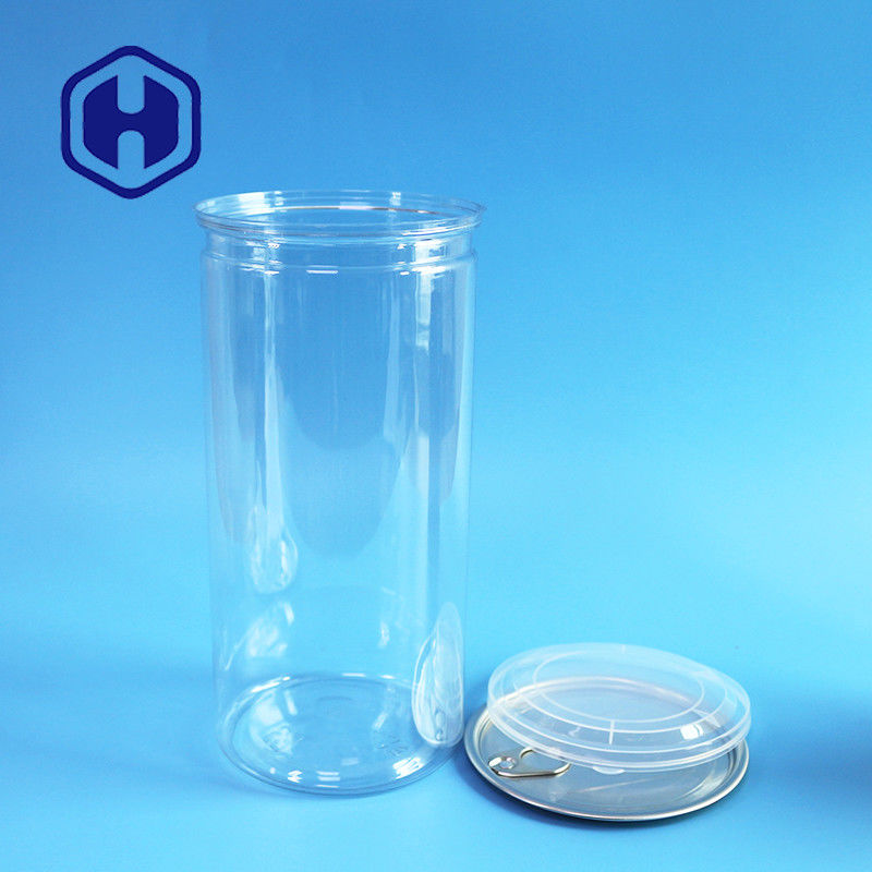 1380ml Popcorn Beans Clear PET Can With Wide Mouth untuk Pengisian dan Dispensing yang Mudah