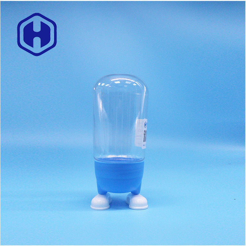 Bentuk Unik Plastik Food Grade Candy Gula Kue Hadiah Clear Jar Fancy Screw Tutup