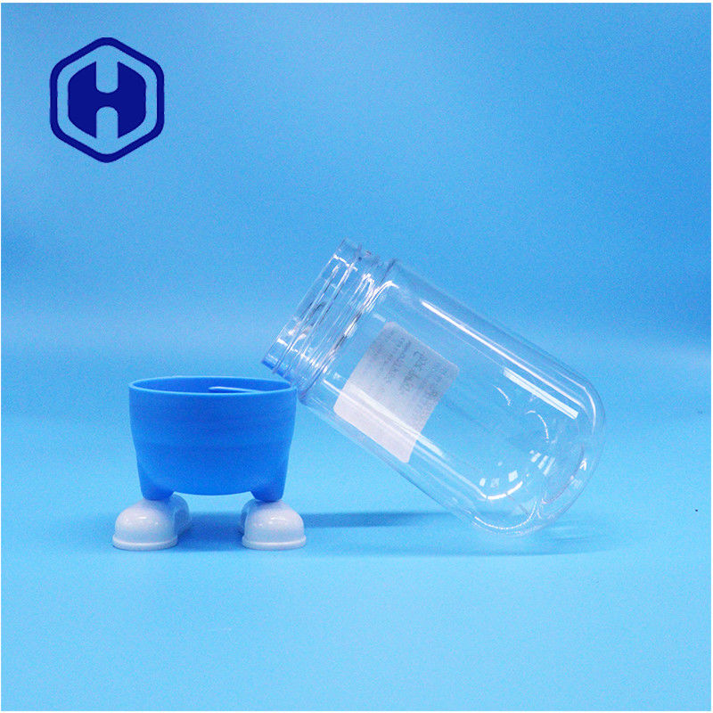 Bentuk Unik Plastik Food Grade Candy Gula Kue Hadiah Clear Jar Fancy Screw Tutup