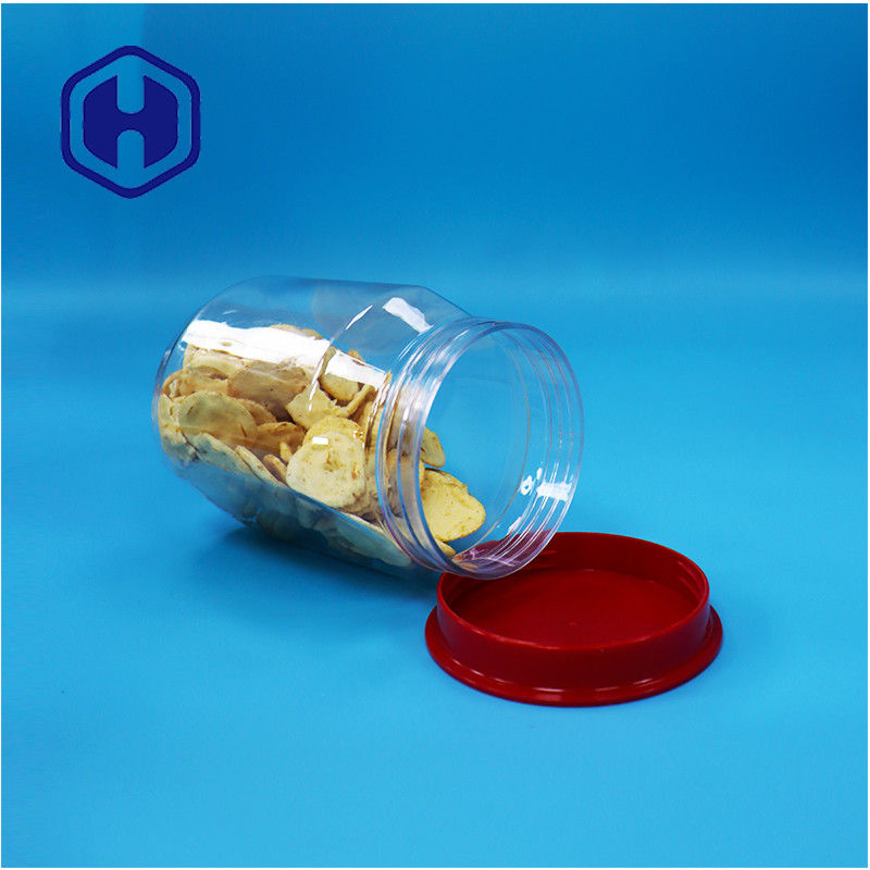 Opsi penyegelan Aluminium foil dan tekanan-sensitif plastik PET Jar Screw Tutup 106mm X 88mm X Tinggi 145mm