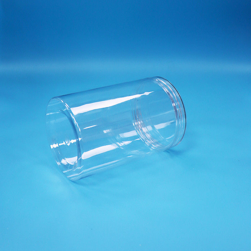35.5oz Food Grade Food Candy Nuts Clear Cylinder Round PET Plastik Jar Clear Screw Lid