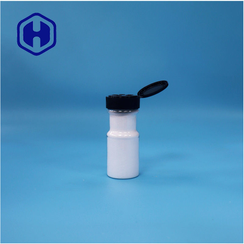 Transparan Plastik Bulat Garam Jagung Tumis Makanan Berkualitas Bumbu Botol Flip Top Cap