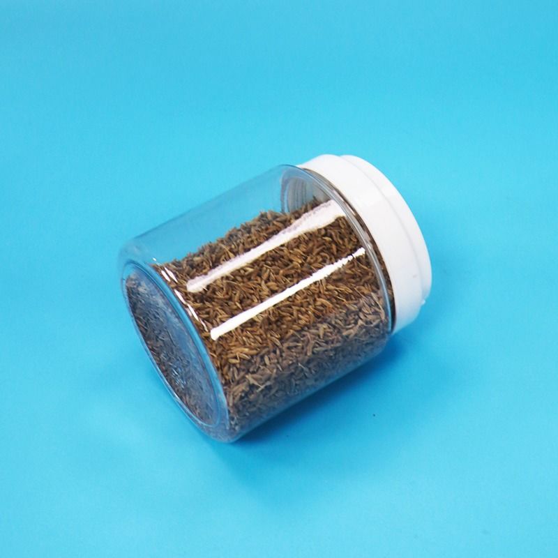 Transparan Mudah Buka Bulat Plastik PET Botol Sekrup Tutup Makanan Bayi Biji Kacang Permen