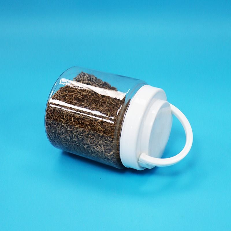 Transparan Mudah Buka Bulat Plastik PET Botol Sekrup Tutup Makanan Bayi Biji Kacang Permen