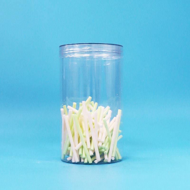 BPA Bebas Clear Screw Cap Transparan Bentuk Bulat PET Plastik Permen Kue Kacang Botol
