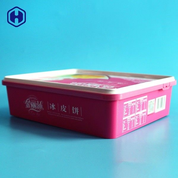 PP Plastik IML Box L25.7 * W21.3 * H6.9 480g Kue Kemasan Buah Kering