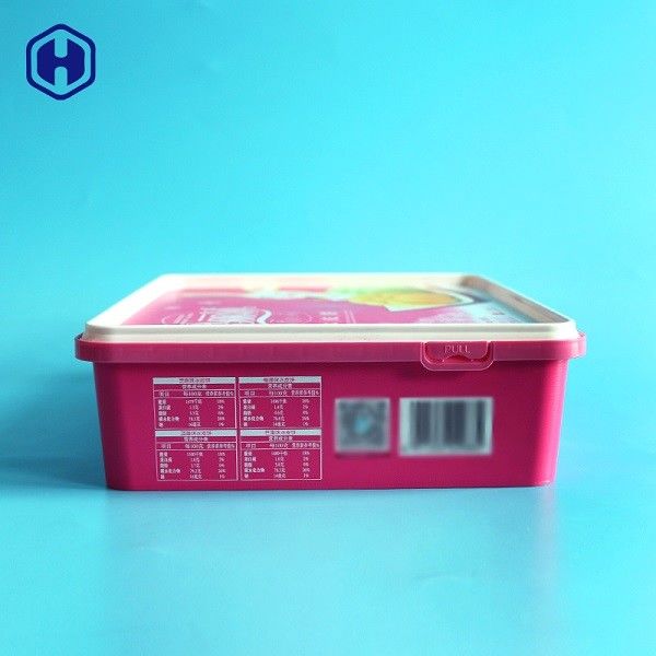 PP Plastik IML Box L25.7 * W21.3 * H6.9 480g Kue Kemasan Buah Kering