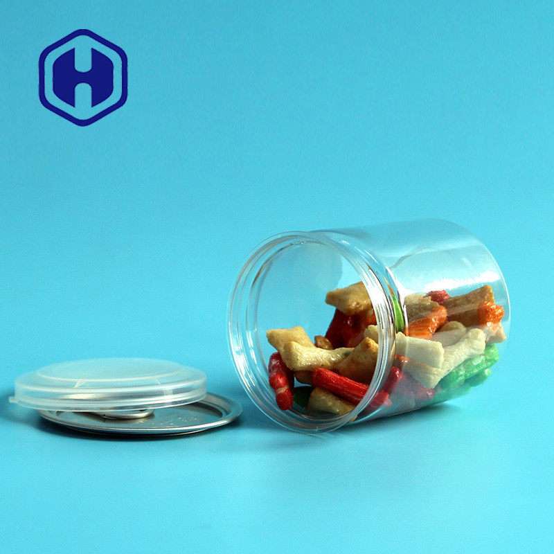 250ml 211 8.5oz Kaleng Plastik Bening Kemasan Dendeng Daging Babi Kering Cerah