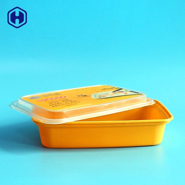 Wadah Plastik Kemasan Makanan Kosong Dalam Pelabelan Cetakan 400ML 750ML