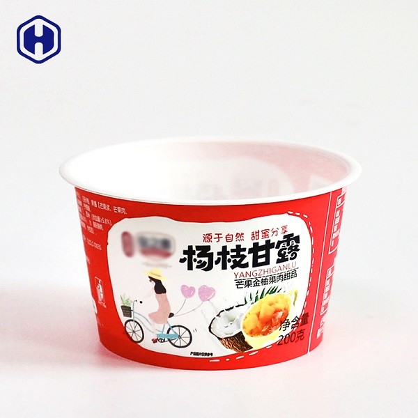 Wadah Plastik Buah Pulp IML Stackable Yogurt Cup