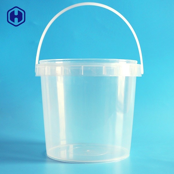 Sesuaikan Pencetakan IML Bucket Cetakan Pelabelan Wadah Plastik Bulat