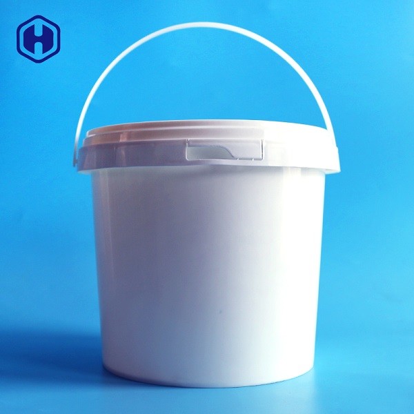 Wadah Plastik Bulat Putih Higienis Dapat Digunakan Kembali Ramah Lingkungan