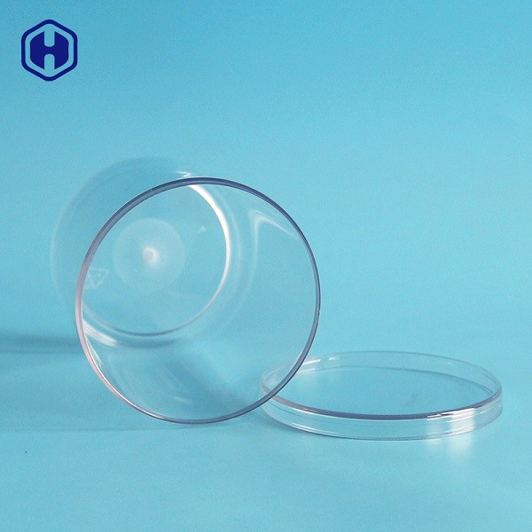 Kemasan Makanan Bulat Wadah Plastik Jar Silinder Plastik PET Bening