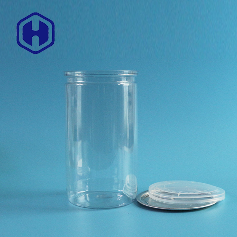 Pistachio Organik 710ml Fishskin Clear Plastic Cans Dengan PE Cap