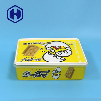 Persegi 2600ml PP IML Wadah Plastik Kemasan Bpa Gratis