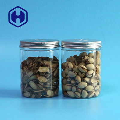 500ml Food Grade Round PET Mason Jar Dengan Tutup Aluminium