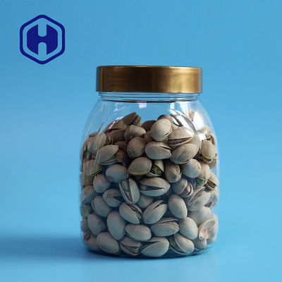 Tutup Sekrup Mulut Lebar Toples Kacang Mete Plastik 570ml Bpa Gratis Transparan