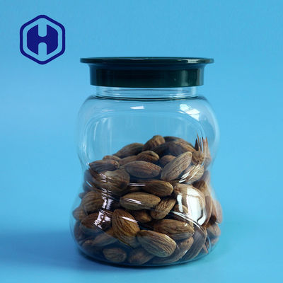 Beans Peanut PET Screw Top Plastic Jar 400ml 108mm Tinggi FSSC