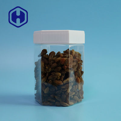 Heksagonal 23oz 680ml Stoples Plastik Anti Bocor Dengan Tutup Sekrup