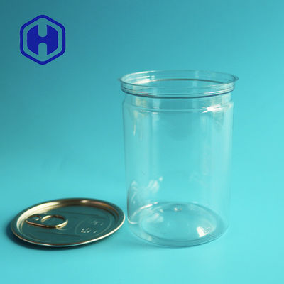 350ml Kemasan Bulat Kaleng Bumbu Plastik Saus Tinplate Mudah Terbuka Ujung