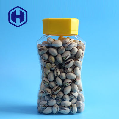 Clear 800ml Powder Beans Plastic Packaging Jar 180mm Tinggi