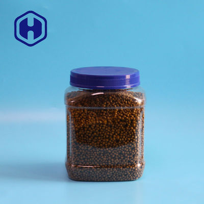 Biskuit Kacang Cokelat kemasan toples plastik Wide Mouth Square 1930ml 65oz