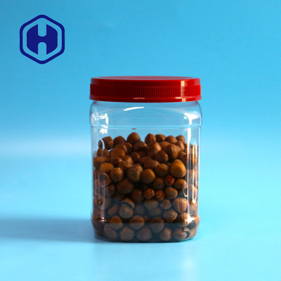 1480ml 50oz Square PET Plastic Jar Coffee Powder Kemasan Makanan Dengan Tutup Sekrup