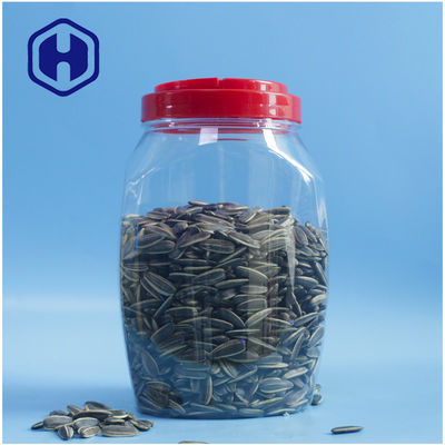 1850ml Toples Makanan Plastik Mulut Terbuka Lebar Besar Untuk Kue Kacang