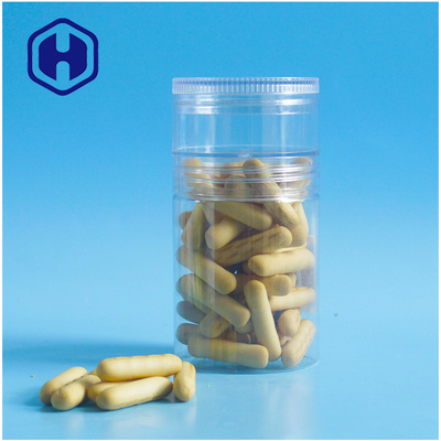 240ml Jar Plastik PET H92mm 2 Lapisan Tutup Sekrup Pasta Jam Bar Biskuit Kosong