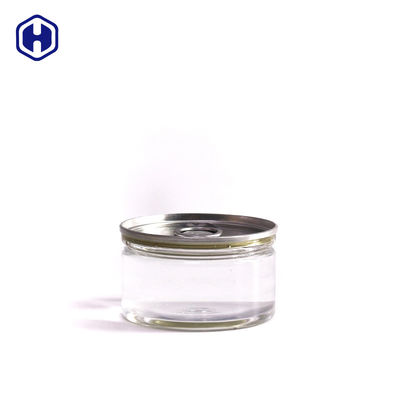 Airtight Leak Proof Transparan Pet Mudah Buka Kaleng Plastik / Pet Mudah Buka Kaleng Untuk Saus
